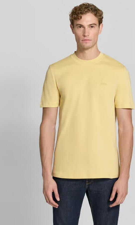 Boss Orange Regular fit t-shirt van puur katoen model 'Te_interlock' - Foto 3