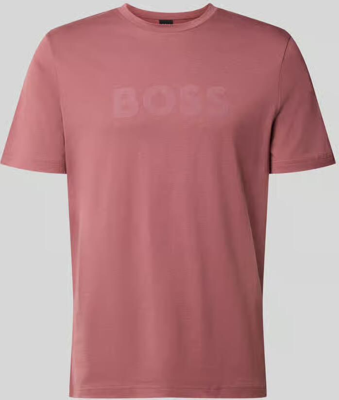 Boss Orange Regular fit t-shirt van puur katoen model 'Te_Logo'