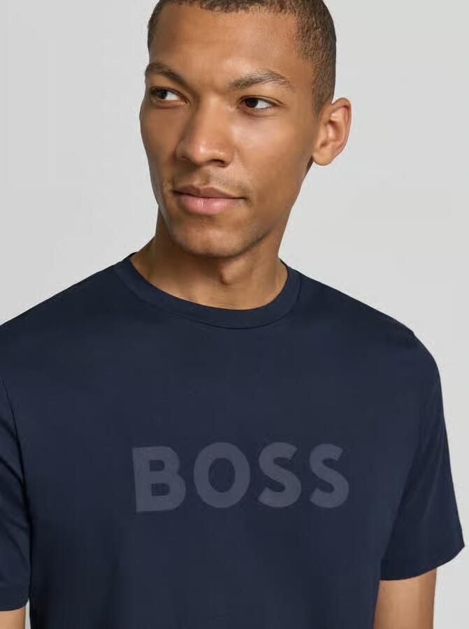 Boss Orange Regular fit t-shirt van puur katoen model 'Te_Logo' - Foto 2