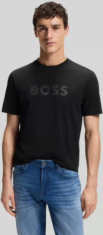 Boss Orange regular fit T-shirt van puur katoen model 'TE_LOGO' - Foto 4