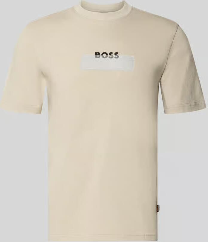 Boss Orange regular fit T-shirt van puur katoen model 'Te_LOGOTAPE'