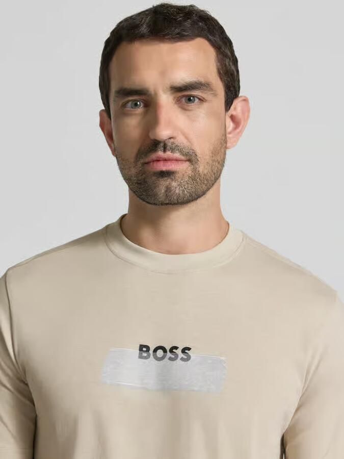 Boss Orange regular fit T-shirt van puur katoen model 'Te_LOGOTAPE' - Foto 2