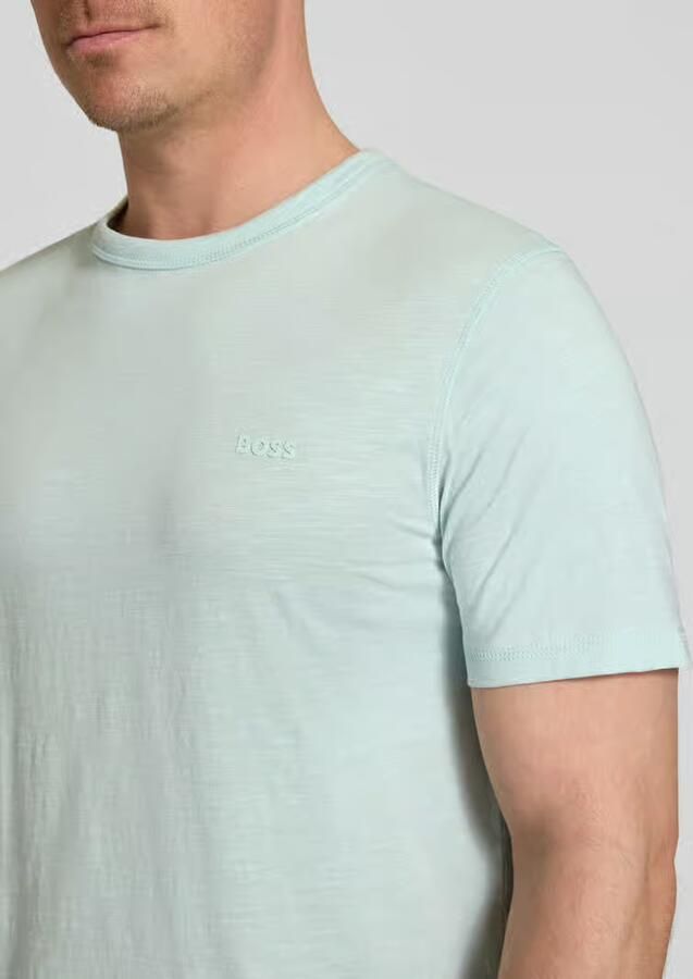 Boss Heren T-Shirt Lente Zomer Collectie 100% Katoen Blue Heren - Foto 7