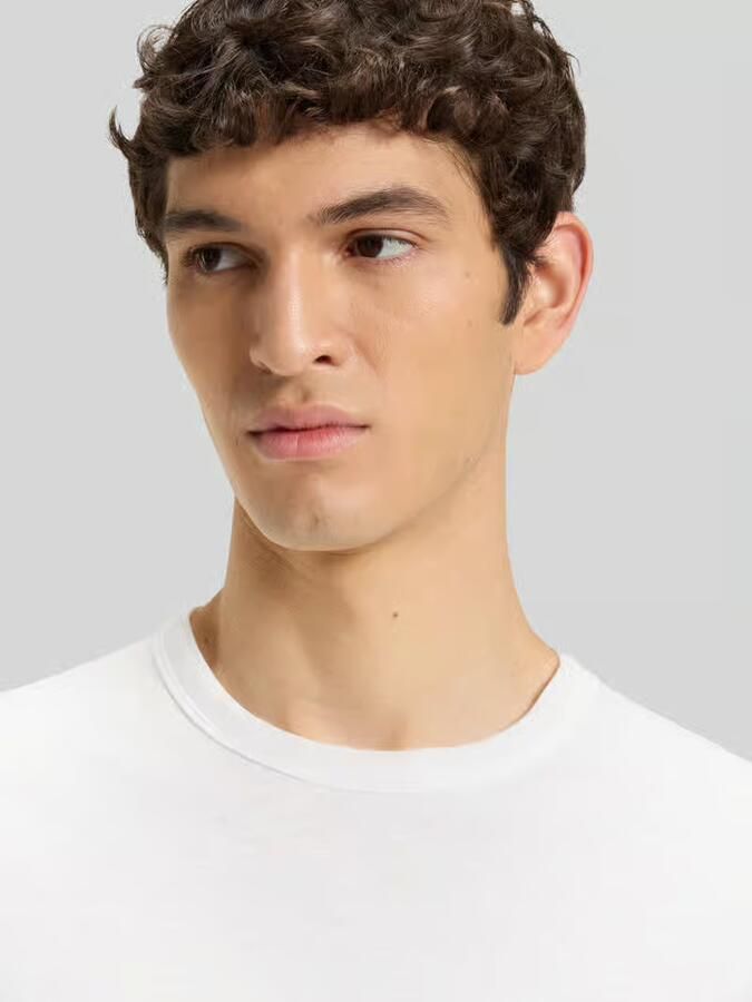 Boss Orange Regular fit T-shirt van gestructureerd katoen Model 'TEGOOD' - Foto 20