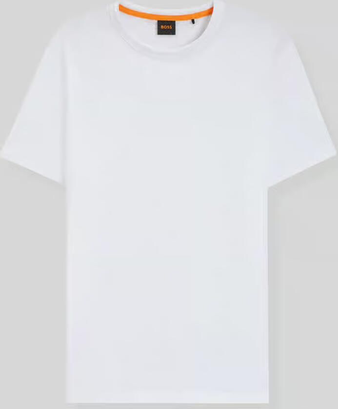 Boss Orange Regular fit T-shirt van gestructureerd katoen Model 'TEGOOD' - Foto 14