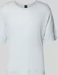 Boss Orange Regular fit T-shirt van puur linnen