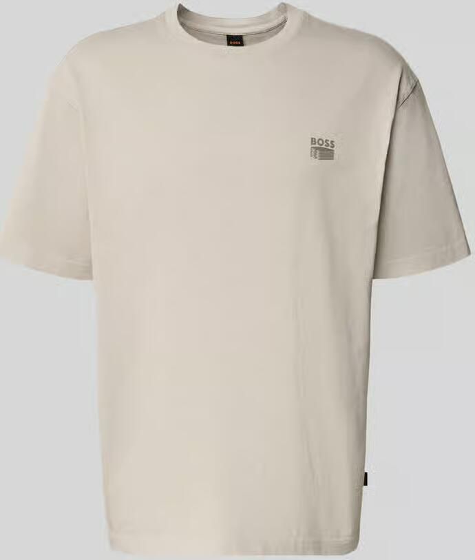 Boss Orange Regular fit T-shirt van zuiver katoen Model 'TE-BRUTALISM' - Foto 6