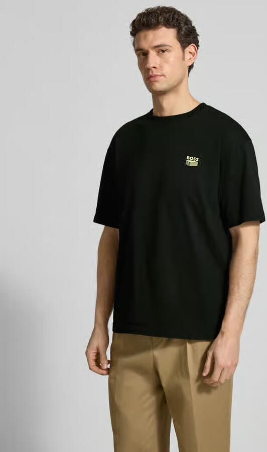 Boss Orange Regular fit T-shirt van zuiver katoen Model 'TE-BRUTALISM' - Foto 2