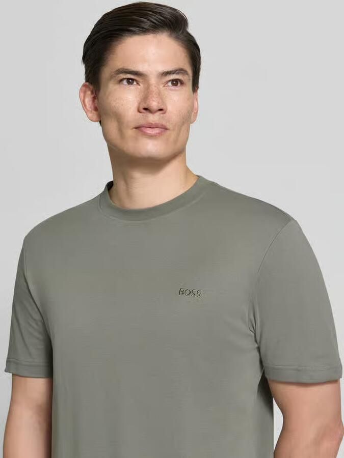 Boss Orange regular fit T-shirt van zuiver katoen model 'TE_INTERLOCK'