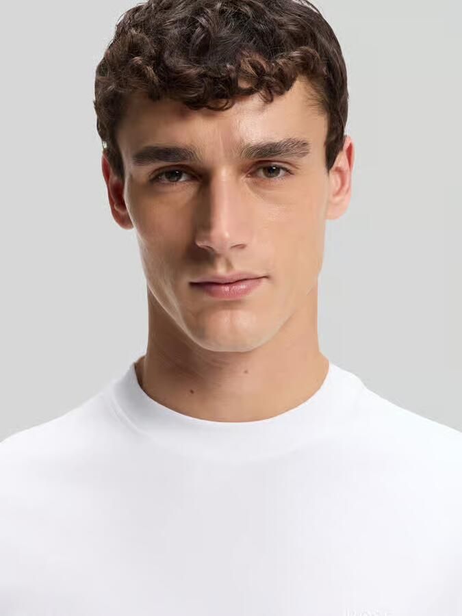 Boss Orange regular fit T-shirt van zuiver katoen model 'TE_INTERLOCK'
