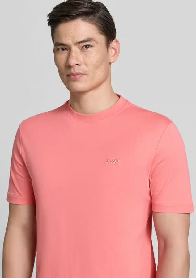 Boss Orange regular fit T-shirt van zuiver katoen model 'TE_INTERLOCK'