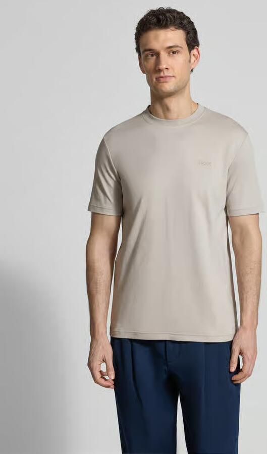Boss Orange regular fit T-shirt van zuiver katoen model 'TE_INTERLOCK' - Foto 3