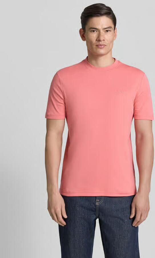 Boss Orange regular fit T-shirt van zuiver katoen model 'TE_INTERLOCK' - Foto 3