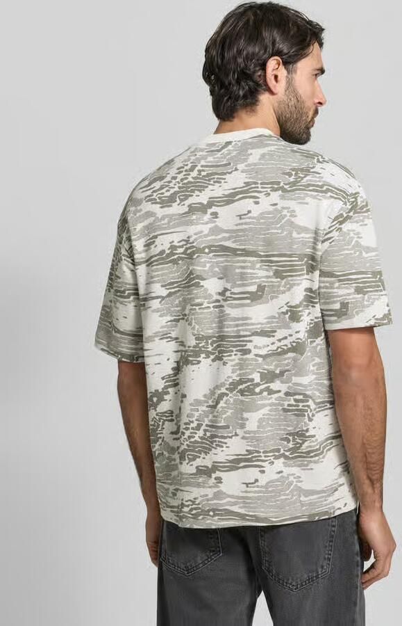 Boss Orange Regular Fit T-shirt van zuiver katoen model 'TE_WILDNATURE' - Foto 3