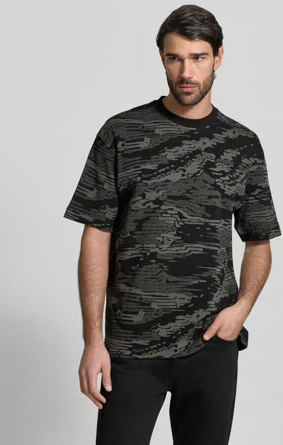 Boss Orange Regular Fit T-shirt van zuiver katoen model 'TE_WILDNATURE' - Foto 4