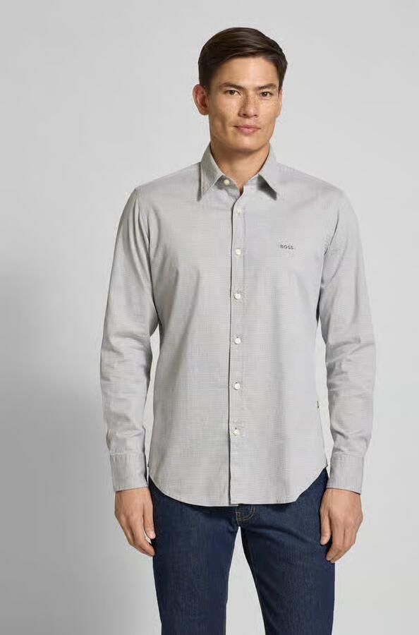 Boss Orange Regular fit vrijetijdsoverhemd van katoenmix model 'RELEGANT' - Foto 2