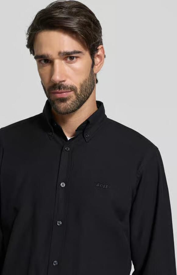 Boss Orange Regular fit vrijetijdsoverhemd met button-downkraag model 'Rickert - Foto 2