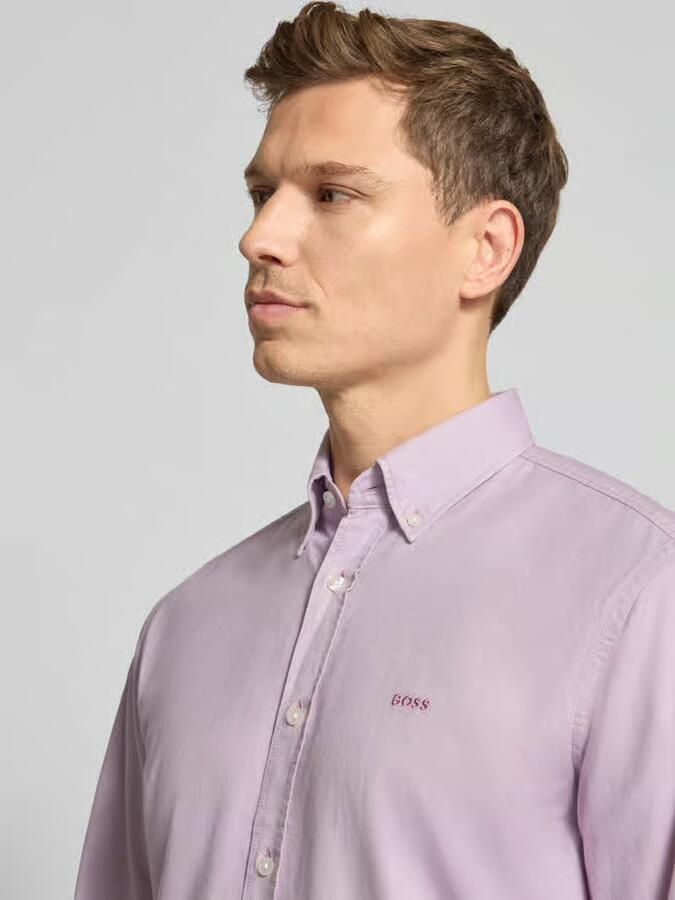 Boss Orange Regular fit vrijetijdsoverhemd van Oxford-katoen model 'RICKERT'