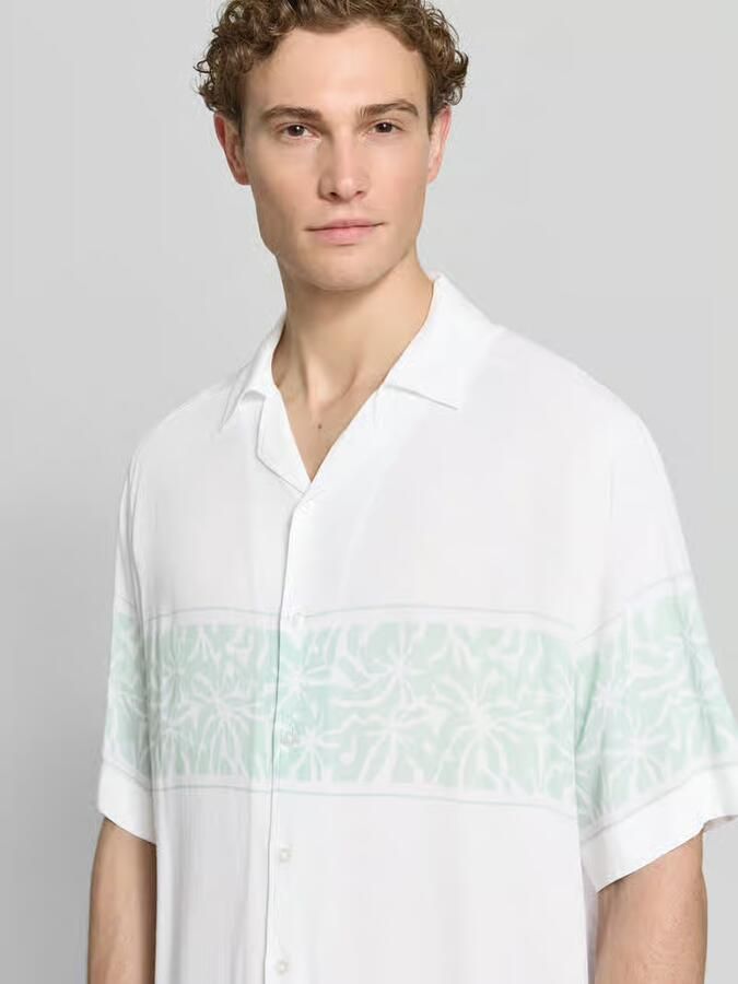 Boss Orange Regular fit vrijetijdsoverhemd van pure viscose model 'LAPISY'