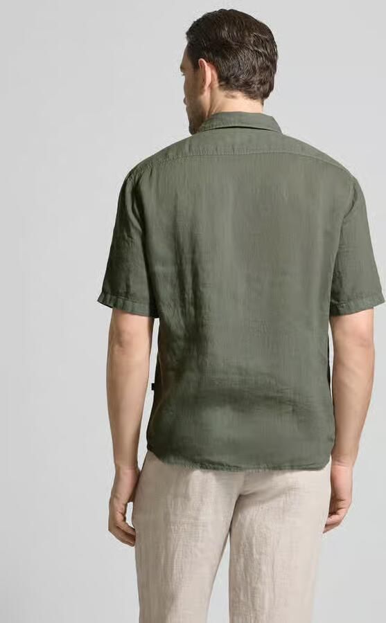 Boss Orange regular fit vrijetijdsoverhemd van puur linnen model 'RASH'