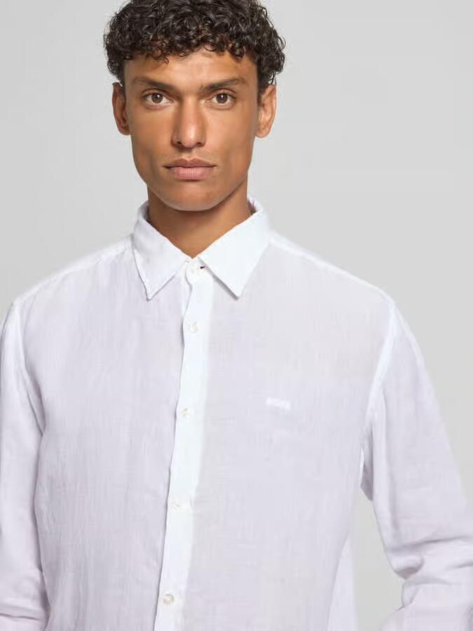Boss Orange regular fit vrijetijdsoverhemd van puur linnen model 'RELEGANT' - Foto 2