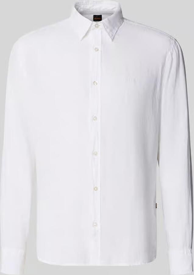 Boss Orange regular fit vrijetijdsoverhemd van puur linnen model 'RELEGANT' - Foto 3