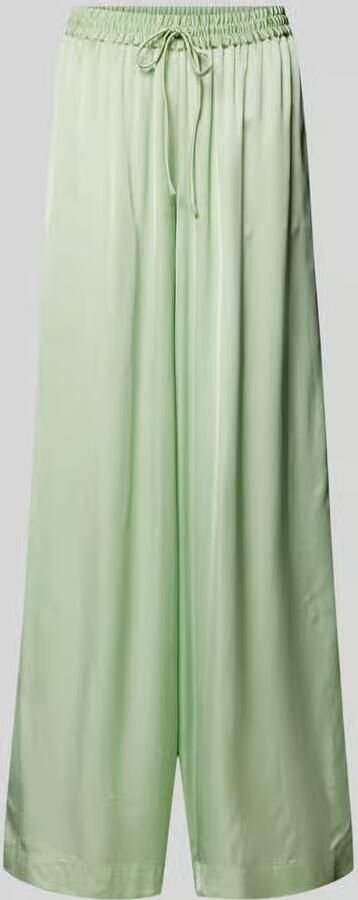 Boss Orange Regular fit wide leg broek van zuivere viscose model 'TALIA' - Foto 2