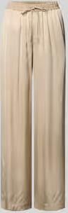 Boss Orange Regular fit wide leg broek van zuivere viscose model 'TALIA'