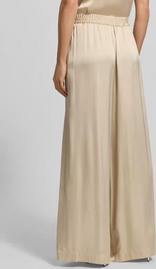 Boss Orange Regular fit wide leg broek van zuivere viscose model 'TALIA' - Foto 3