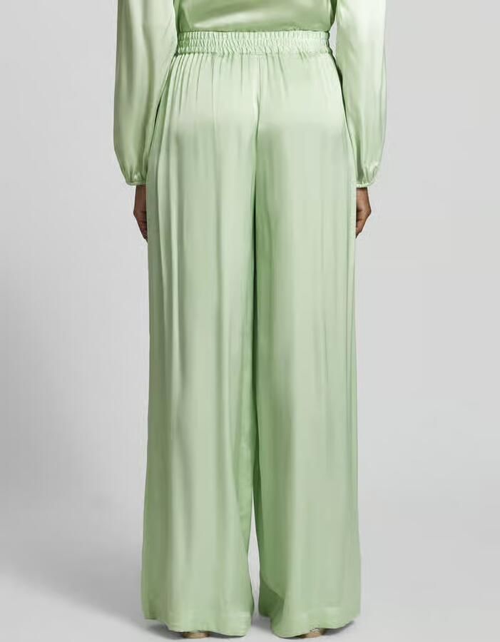 Boss Orange Regular fit wide leg broek van zuivere viscose model 'TALIA'