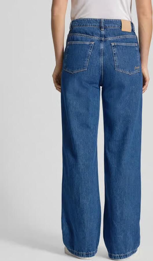 Boss Orange Regular fit wide leg jeans van puur katoen Model 'THE MARLENE' - Foto 3