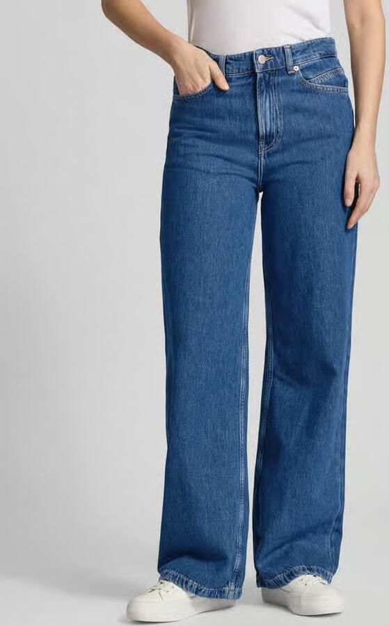 Boss Orange Regular fit wide leg jeans van puur katoen Model 'THE MARLENE' - Foto 2