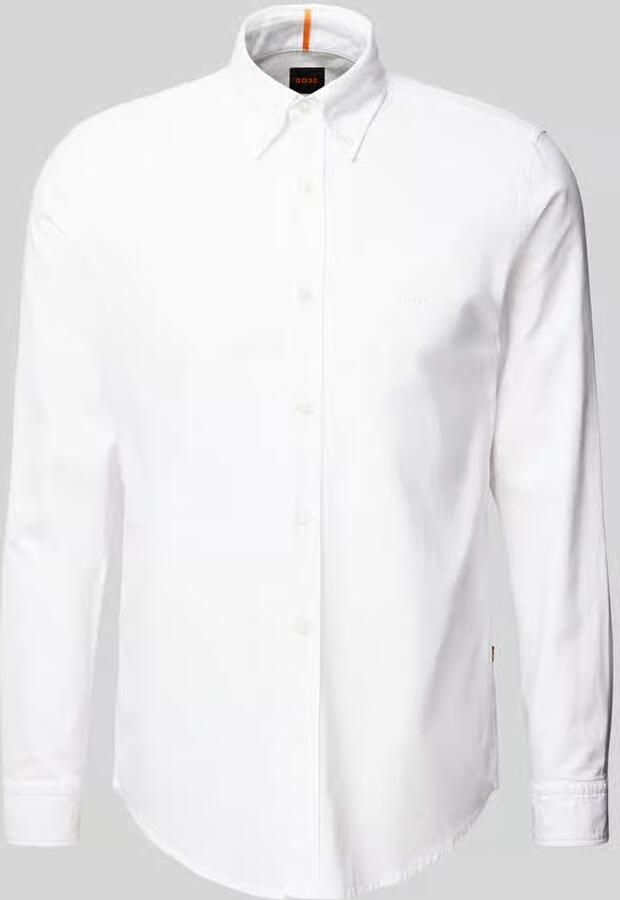 Boss Orange Regular fit zakelijk overhemd met button-downkraag model 'Rickert' - Foto 3