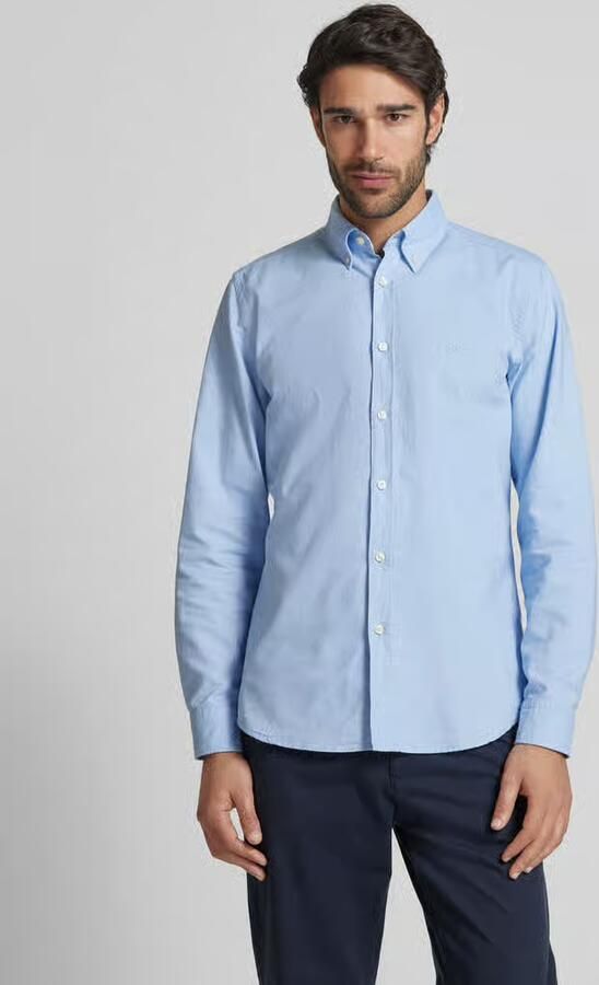 Boss Orange Regular fit zakelijk overhemd met button-downkraag model 'Rickert' - Foto 11