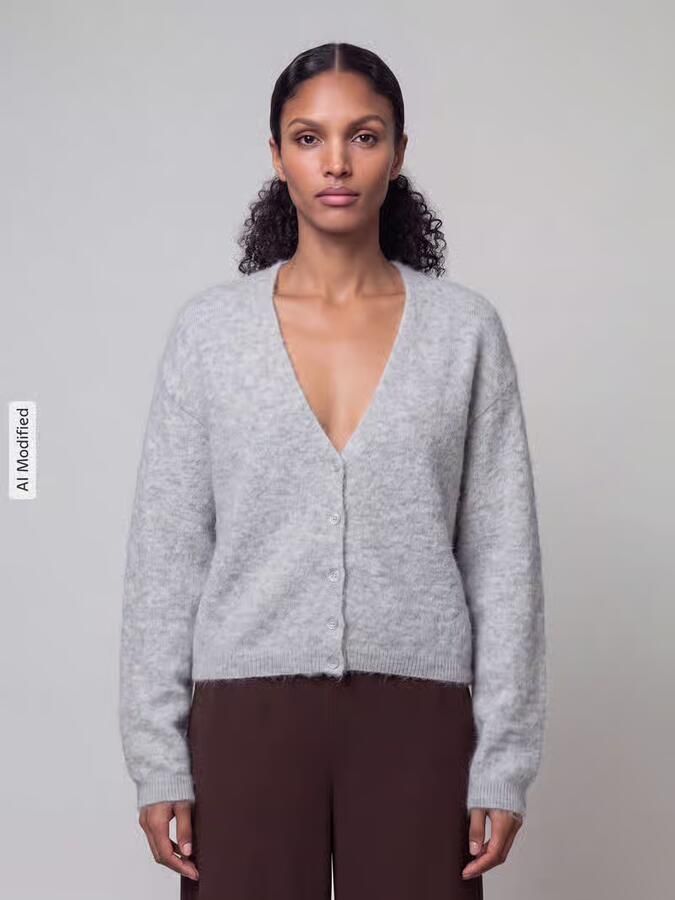 Boss Orange relaxe-fit gebreid jack van alpaka-mix met wol model 'C_Farano' - Foto 2