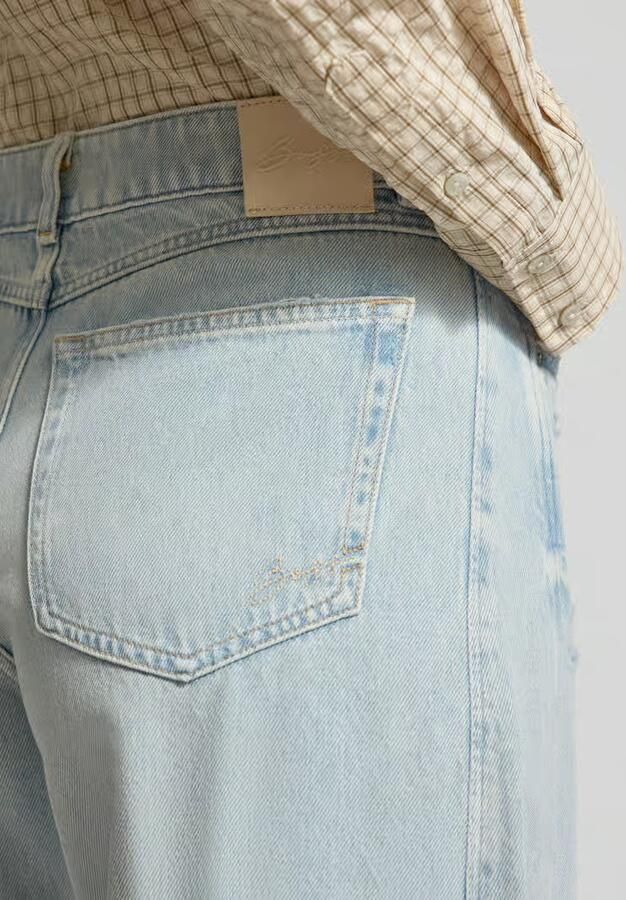 Boss Orange relaxed fit barrel jeans van zuiver katoen model 'BALOON HR 1.0'