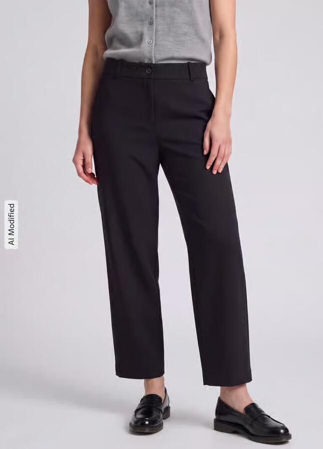 Boss Orange relaxed fit barrel leg broek met viscose model 'C_Talara1' - Foto 2