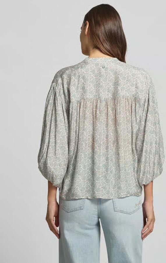 Boss Orange relaxed fit blouse met korte mouwen met modal model 'C_BALES' - Foto 2