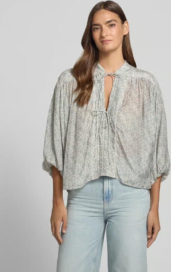 Boss Orange relaxed fit blouse met korte mouwen met modal model 'C_BALES' - Foto 3