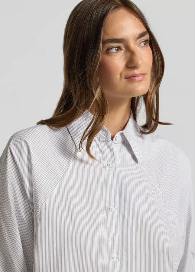 Boss Orange relaxed fit blouse met korte mouwen van puur katoen model 'C_BELENTA'