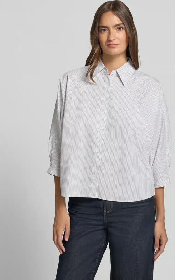 Boss Orange relaxed fit blouse met korte mouwen van puur katoen model 'C_BELENTA' - Foto 2