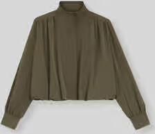 Boss Orange relaxed fit blouson van viscosemix met ballonzoom