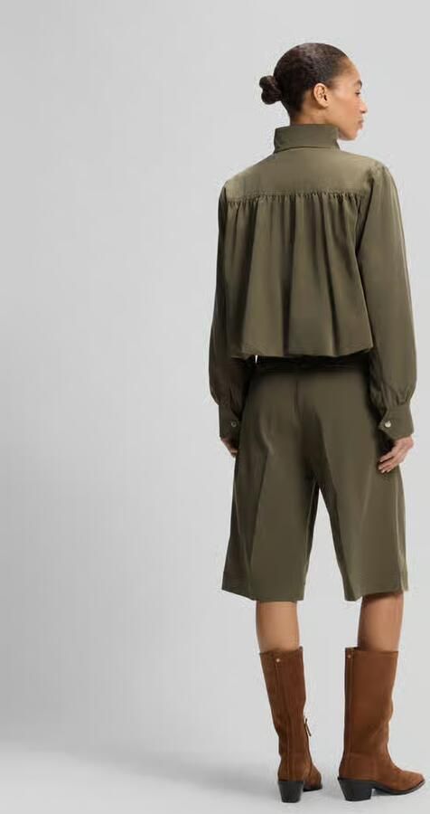 Boss Orange relaxed fit blouson van viscosemix met ballonzoom - Foto 3
