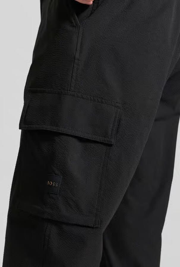 Boss Orange relaxed fit cargobroek met riemlussen model 'SRACKY'