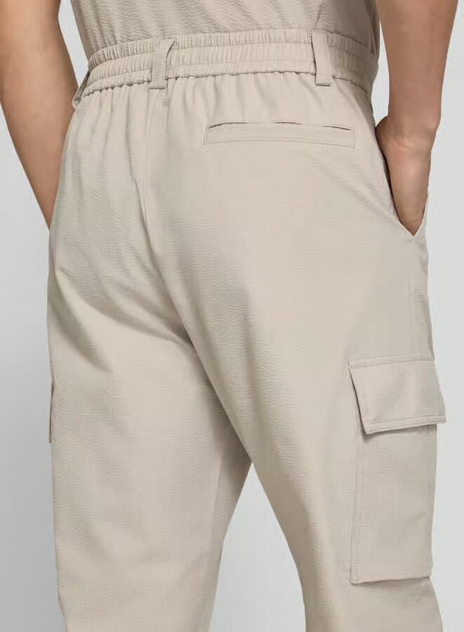 Boss Orange relaxed fit cargobroek met riemlussen model 'SRACKY'
