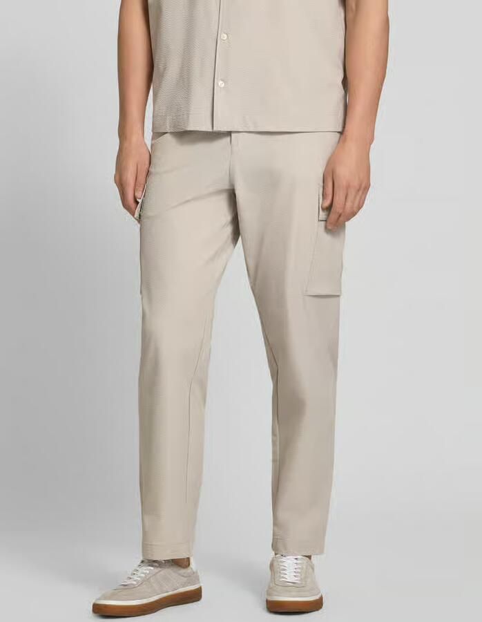 Boss Orange relaxed fit cargobroek met riemlussen model 'SRACKY' - Foto 2