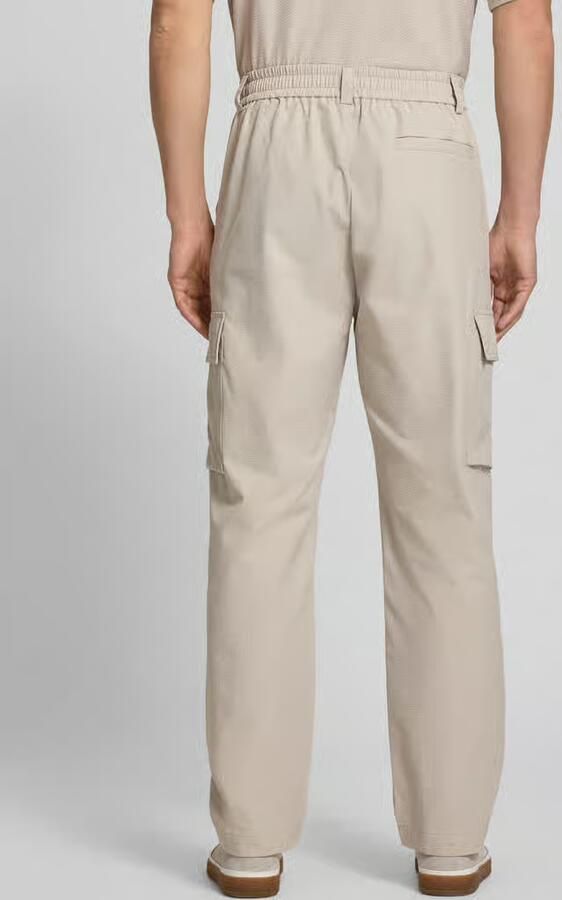 Boss Orange relaxed fit cargobroek met riemlussen model 'SRACKY'