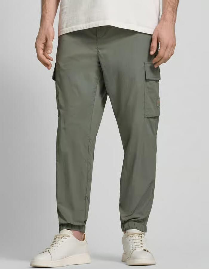Boss Orange Relaxed fit Cargobroek met Tunnelkoord Model 'STRACKY' - Foto 3