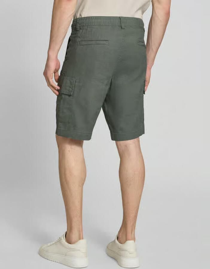 Boss Orange relaxed fit cargoshort van linnenmix model 'SISLA-CARGO-S1'
