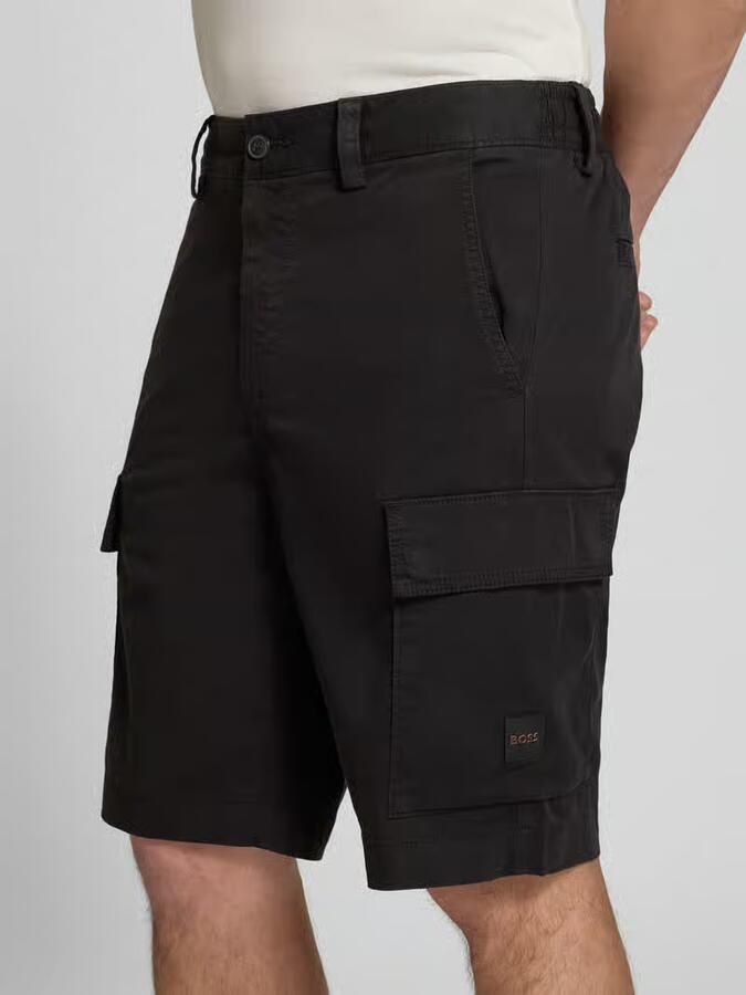 Boss Orange relaxed fit cargoshorts van katoenmix model 'SISLA'